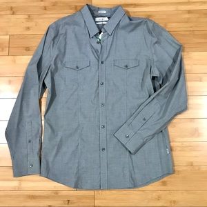 NWT Calvin Klein Long Sleeve Slim Fit Shirt Size L